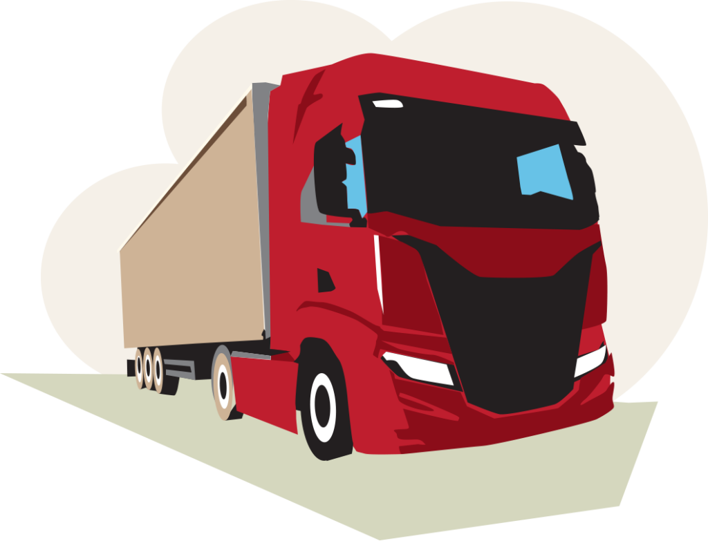 Camión transporte cascarilla avena granulada